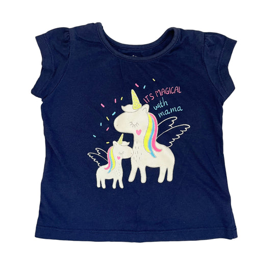 6-12M Unicorn print tee - Woolworths
