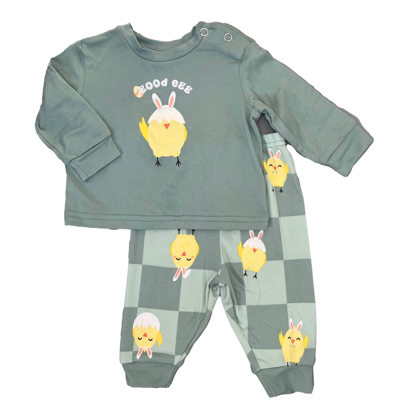 0-3M Good egg pajama set - Tiny tots