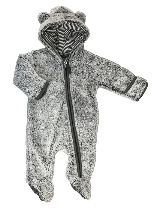0-3M Hooded Fleece Babygrow - Ackermans Baby