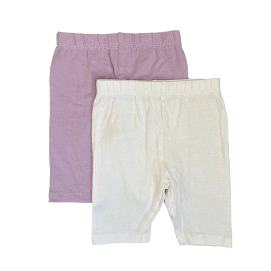 6-9M Purple and white Leggings set - Inextenso
