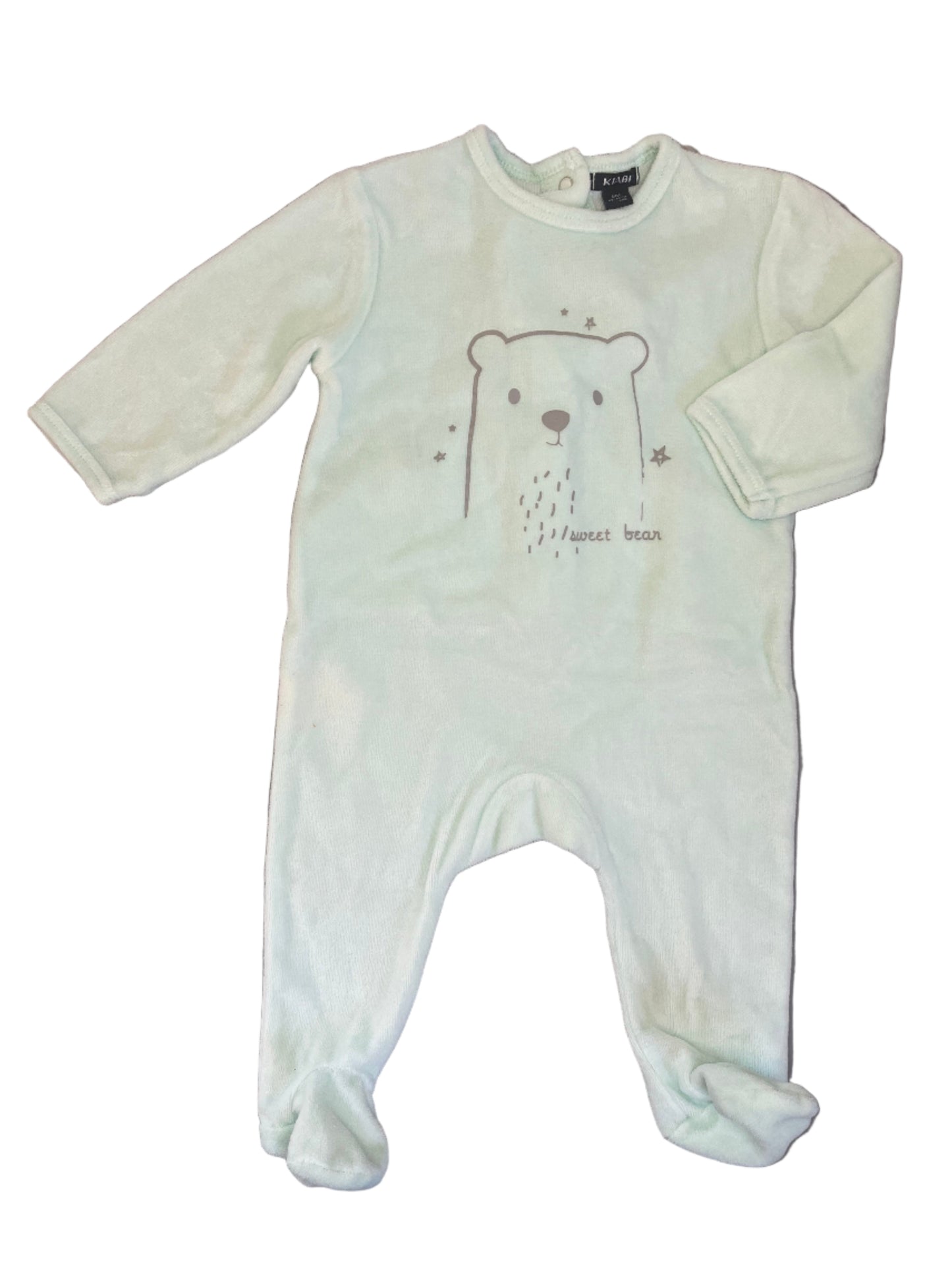 6M Sweet Bear Sleepsuit - Kiabi