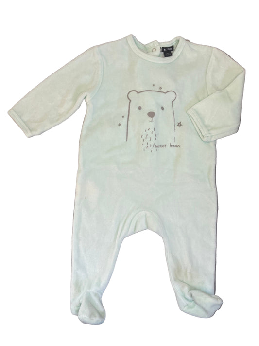 6M Sweet Bear Sleepsuit - Kiabi