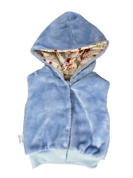 0-3M Reversable sleeveless jacket - Butter