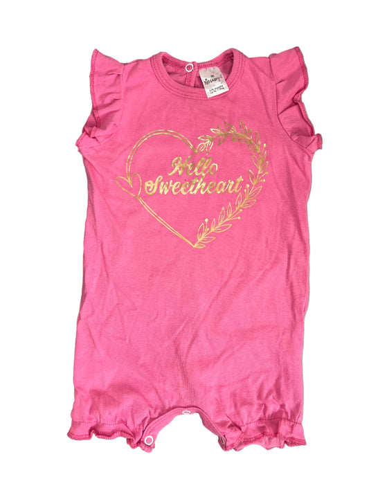 3-6M Hello Sweetheart romper - Jet