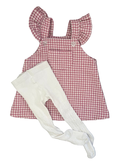 0-3M Pinafore and white stockings - Edgars & Woolworths