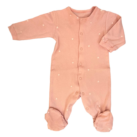 1-3M Heart print sleepsuit - Woolworths