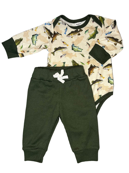 1-3M Long sleeve vest and leggings - Shein