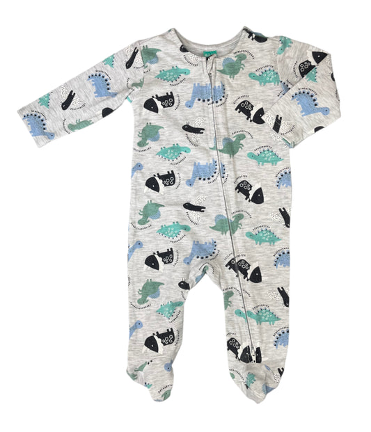 0-3M Dinosaur Sleepsuit - Ackermans Baby