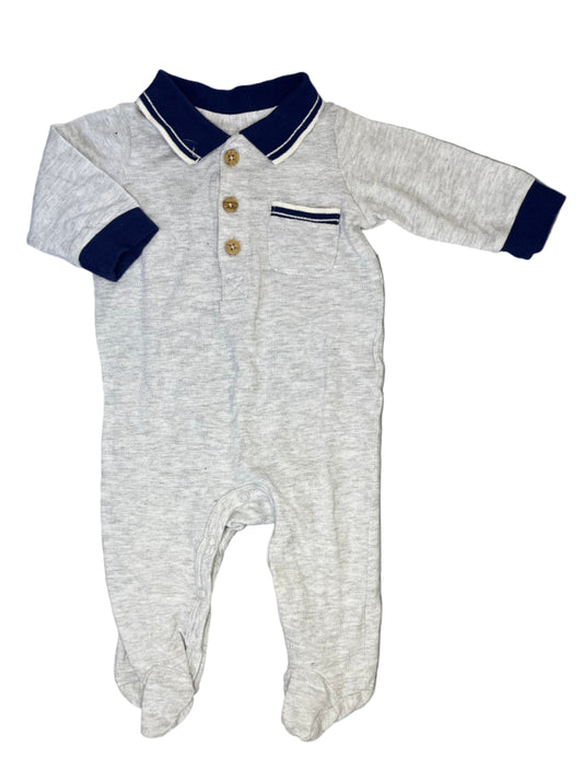 0-3M Collar Babygrow - Cuddlesome