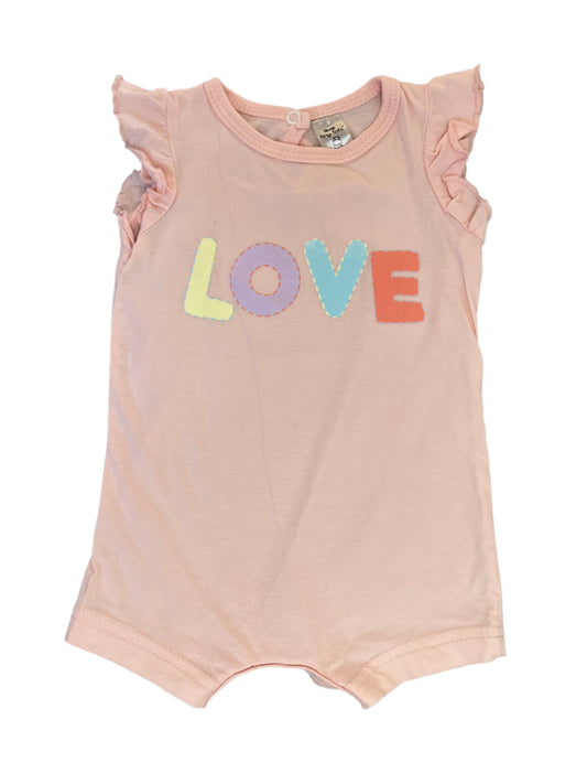 0-3M Love romper - Tiny Tots