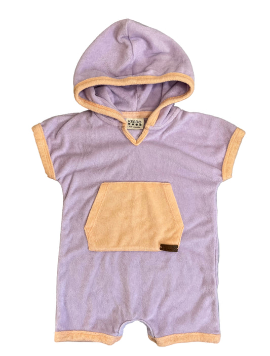 3-6M Hooded Beach Romper - Keedo