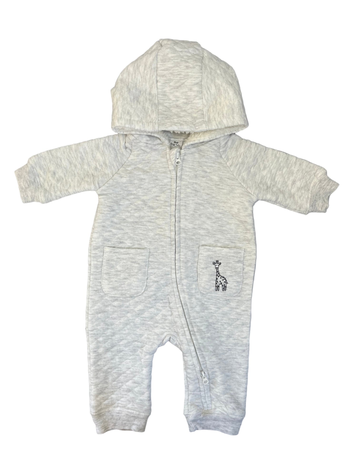 0-3M Hooded babygrow - Tiny tots