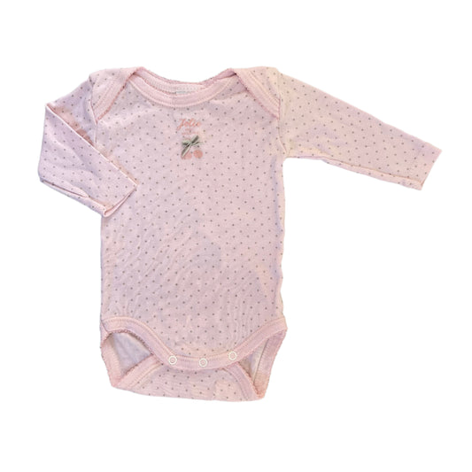 3M Polka dot bow long sleeve vest - Absorba