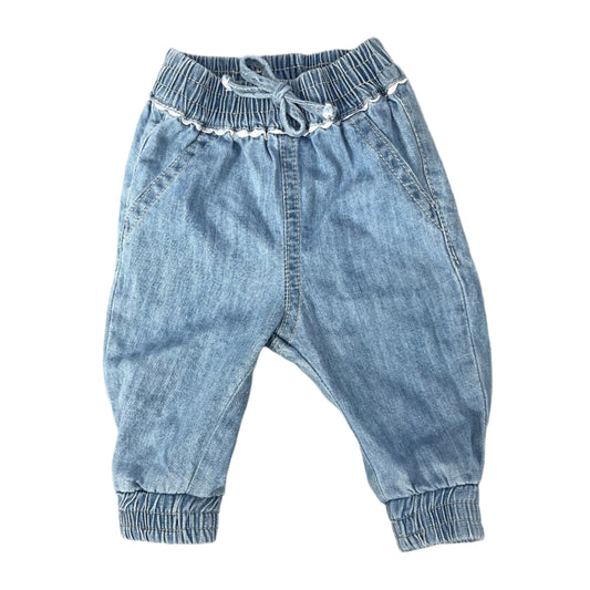 0-3M Soft decorative denim  - Clicks