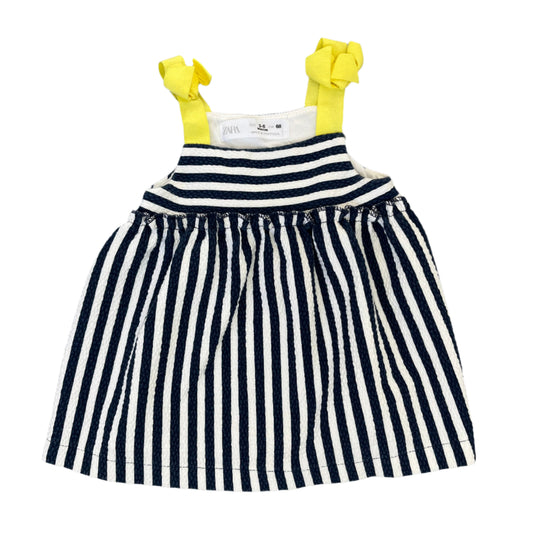 3-6M Navy striped dress - Zara