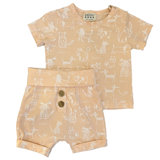 0-3M Animal print set - Keedo