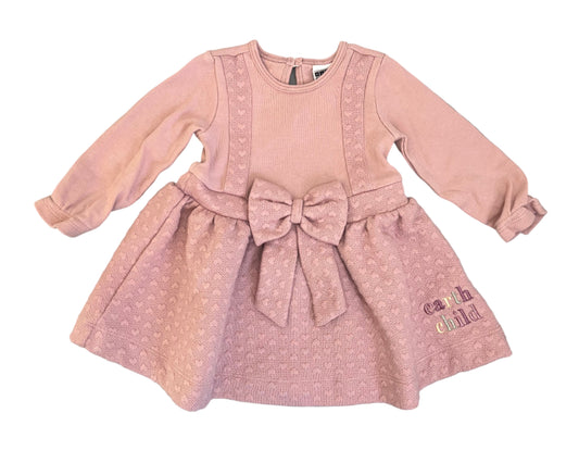 6-12M Pink Bow Dress - Earthchild