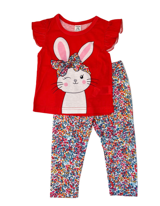 12-18M Leggings and tee set - Shein