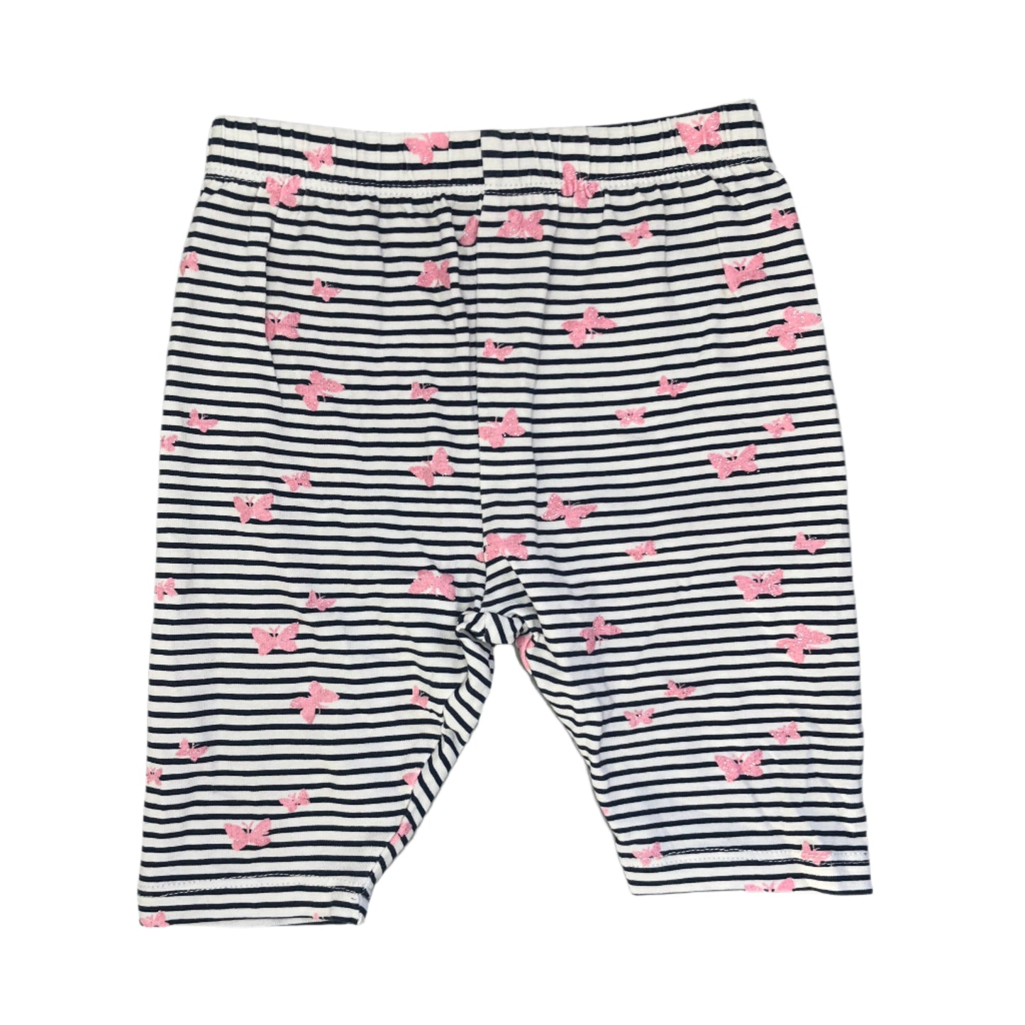 6-12M Leggings with glitter butterflies - Inextenso