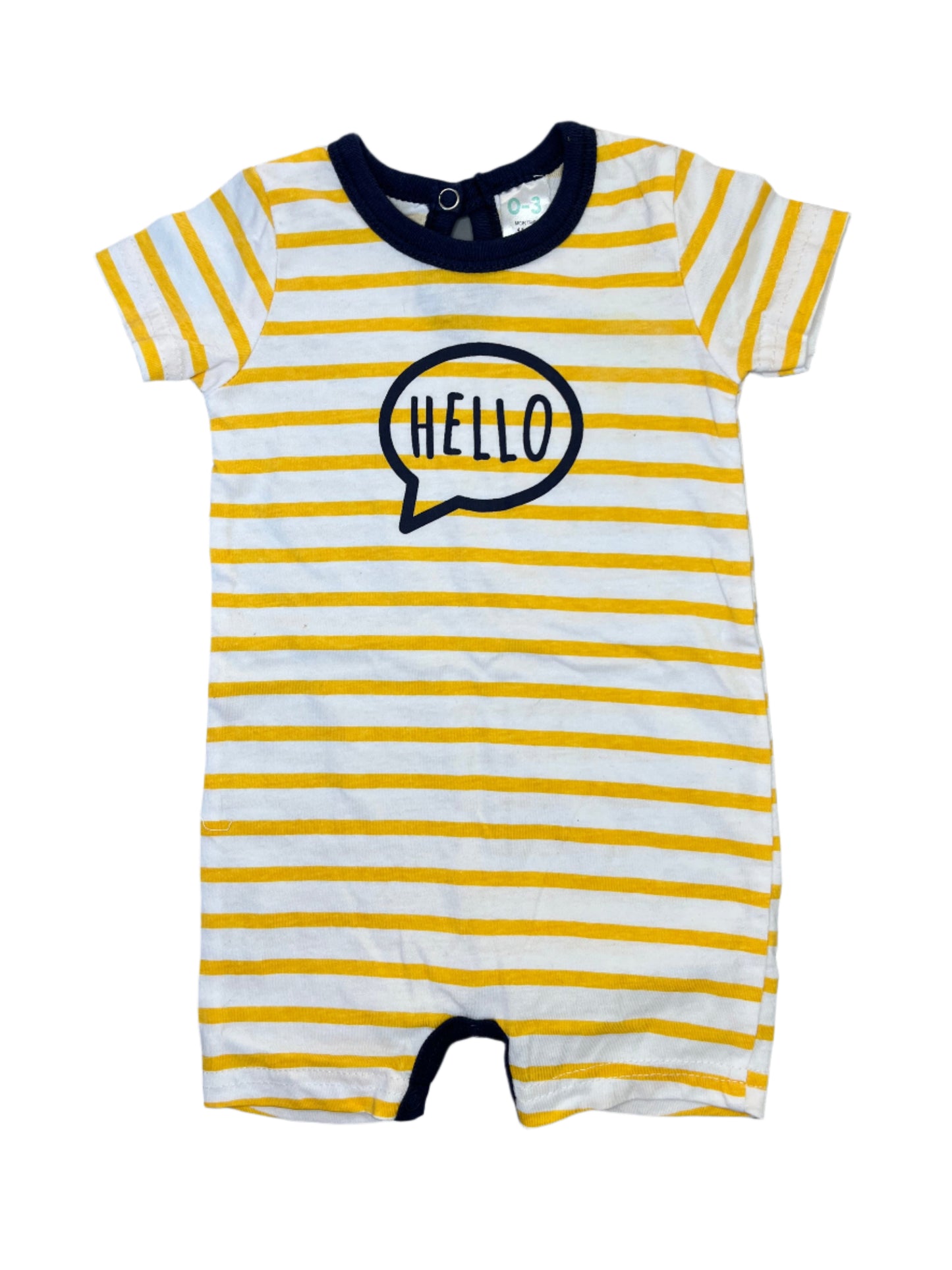 0-3M Hello Romper - Cuddlesome