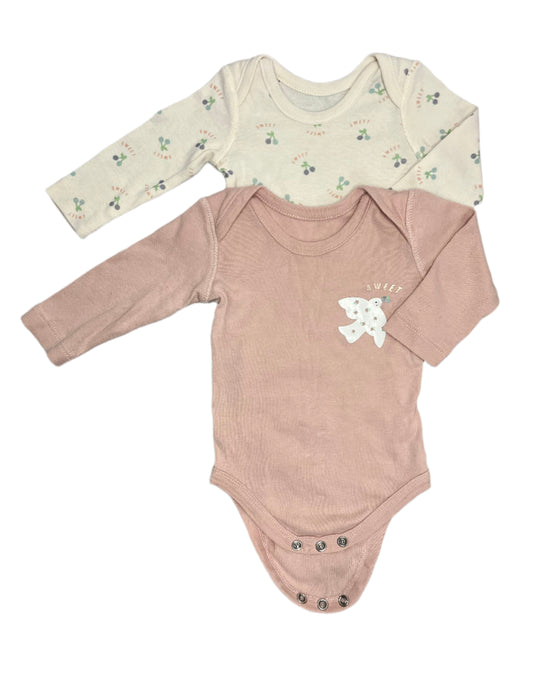 1-3M Sweet long sleeve vest set - Woolworths