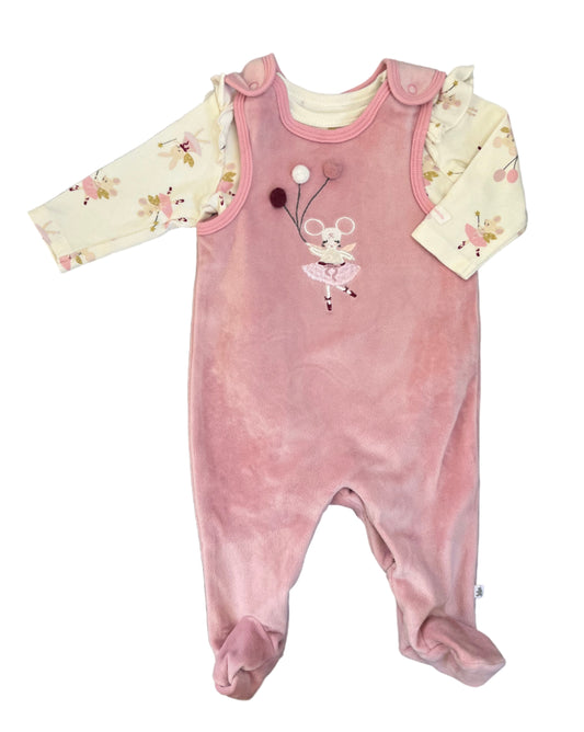 1-3M Romper with matching long sleeve vest - Woolworths