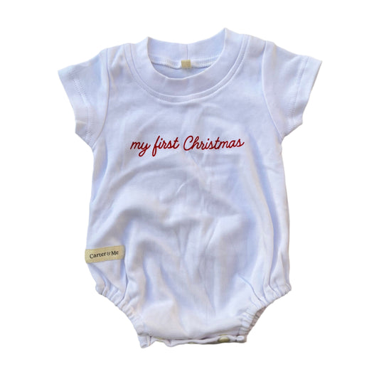 0-3M My first Christmas romper - Carter & Me