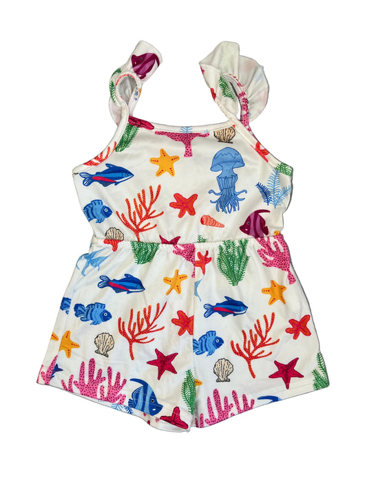 9-12M Fish and coral print one-piece - Shein