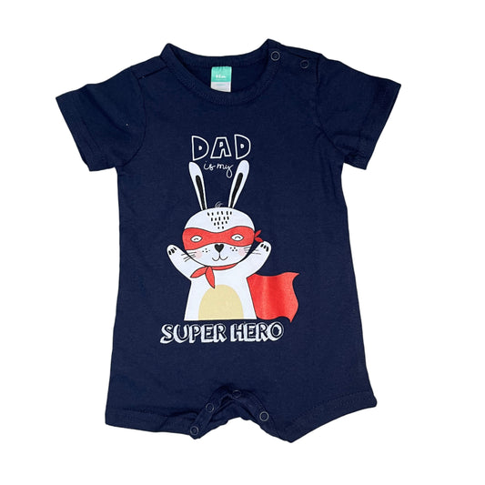 0-3M Dad is my superhero romper - Ackermans baby