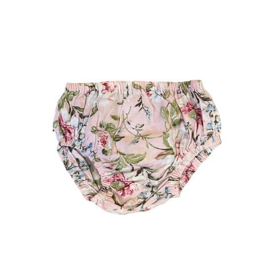 3-6M Pink Floral Pattern Bloomer - Butter