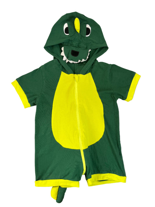 12-18M (Size 80) Green and yellow dinosaur romper - Shein