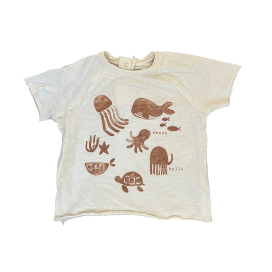 3-6M Sea animal tee - George.