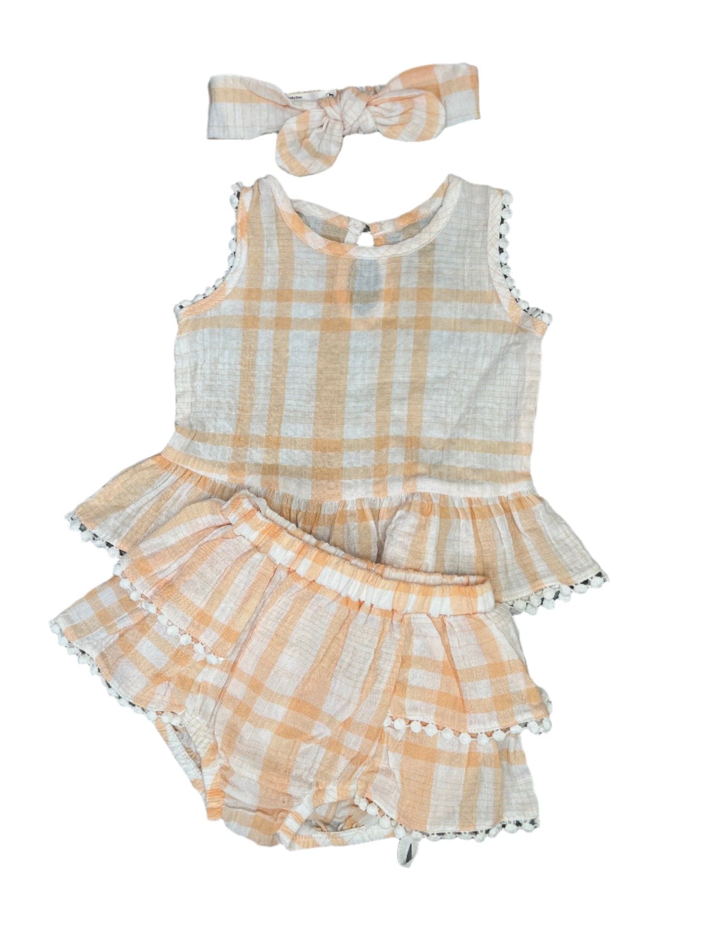 3-6M Bloomer set with matching headband
