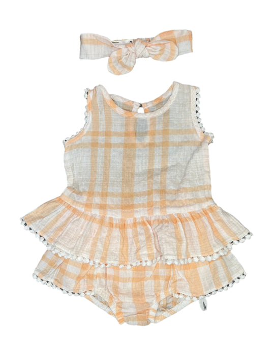 3-6M Bloomer set with matching headband
