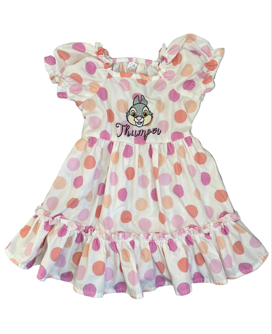 6-9M Thumper polka dot dress - Disnep baby