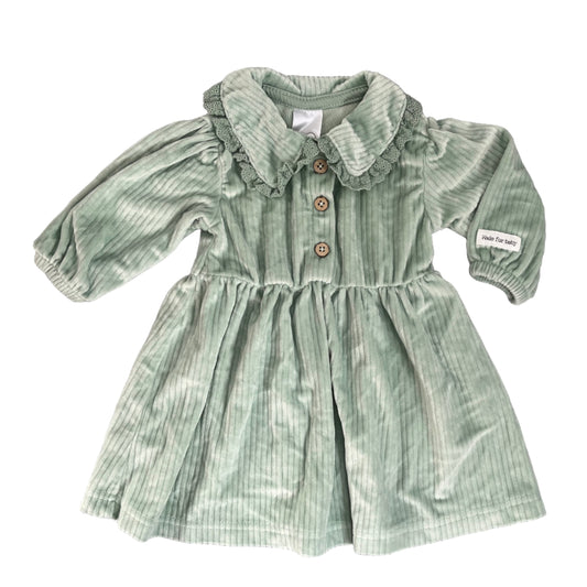 0-3M Soft velvet fabric dress - Clicks