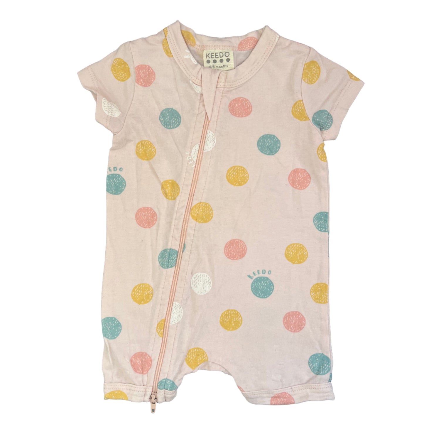 0-3M Two-way zip romper - Keedo