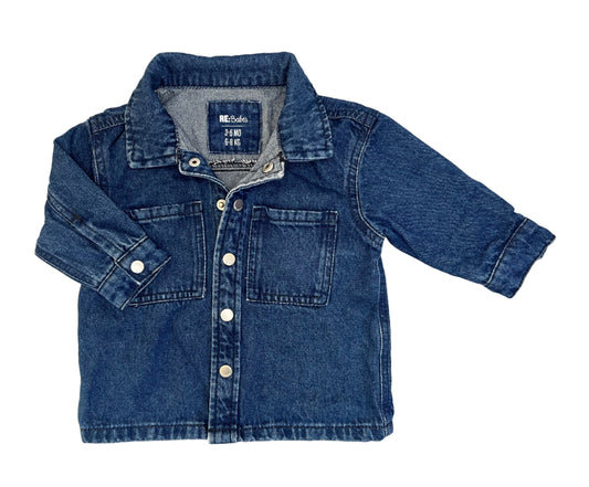 3-6M Denim shirt - Woolworths