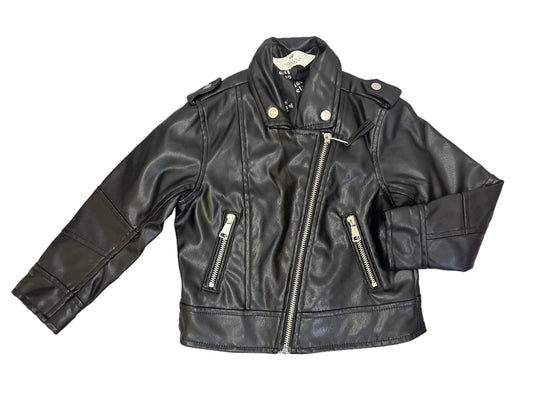 2-3Y Black pleather Jacket - H&M
