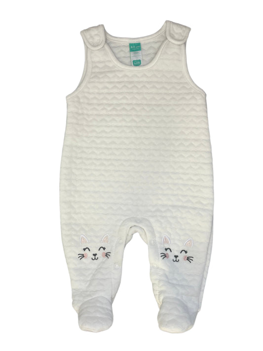 0-3M Embroidery kitten romper - Ackermans Baby