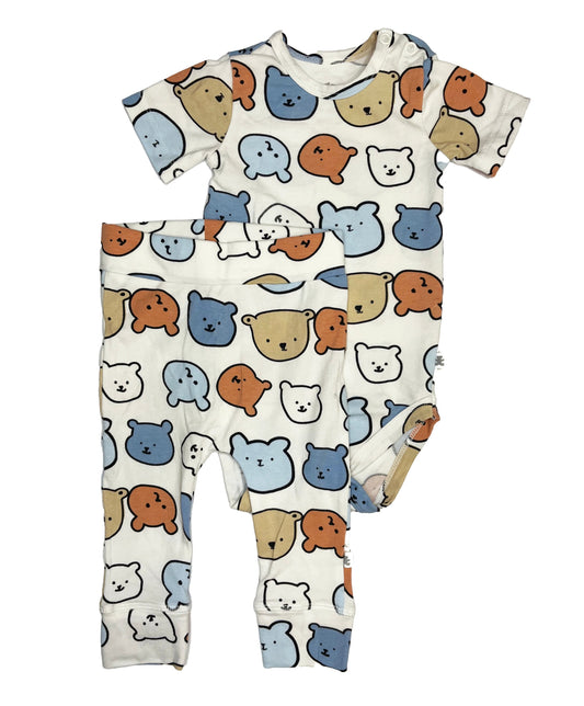 3-6M Bear Vest and matching leggings - Woolworths
