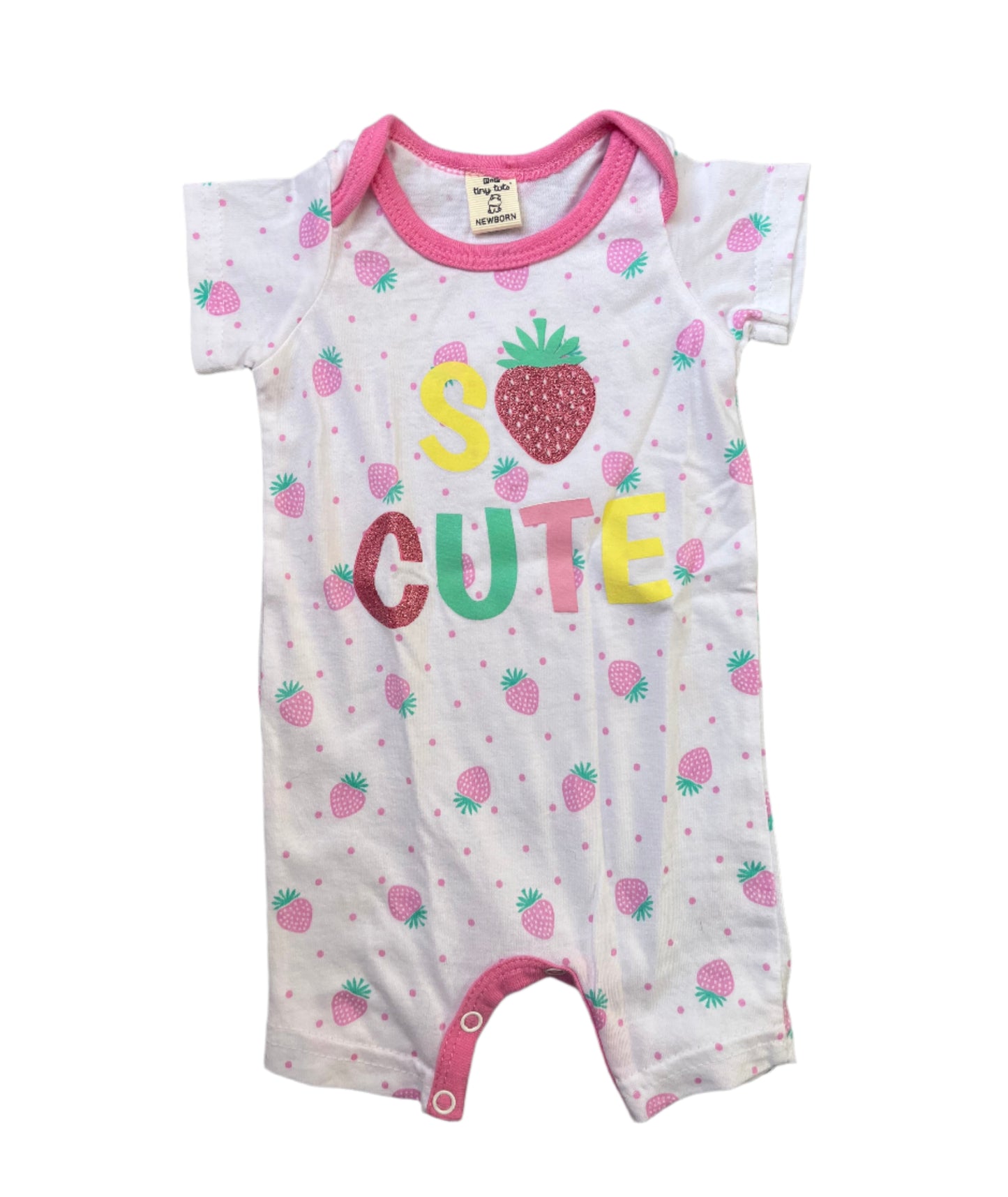 Newborn So cute strawberry romper - Tiny tots
