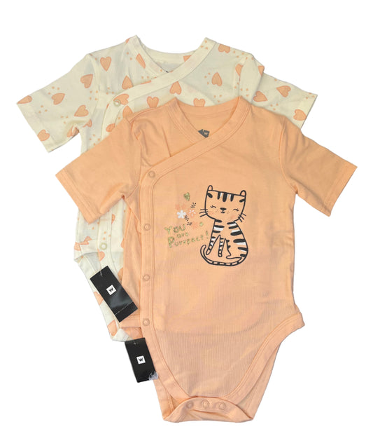 18-24M You are purrfect short sleeve vest set (Brand new with tags) - Woolworths