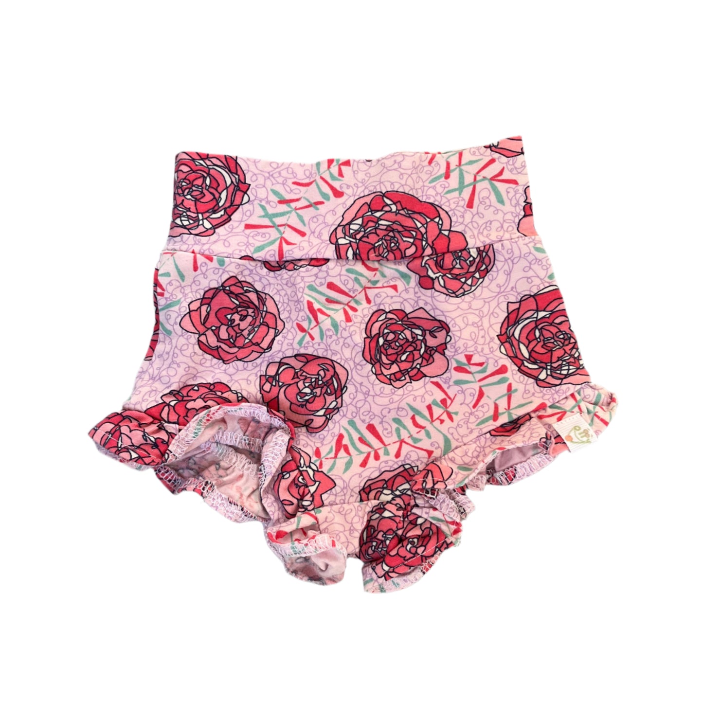 0-3M Rose pattern bloomer