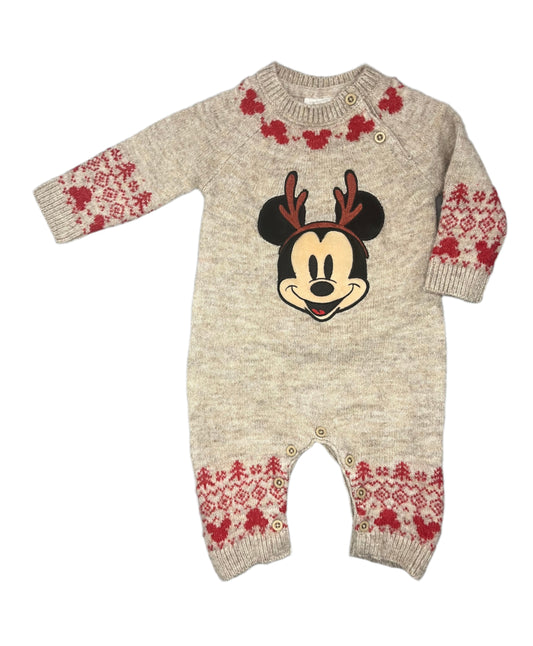 0-3M Mini Christmas  onesie - Primark