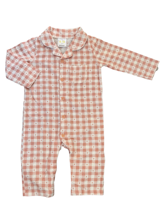6-12M Front button one-piece - Cuddlesome