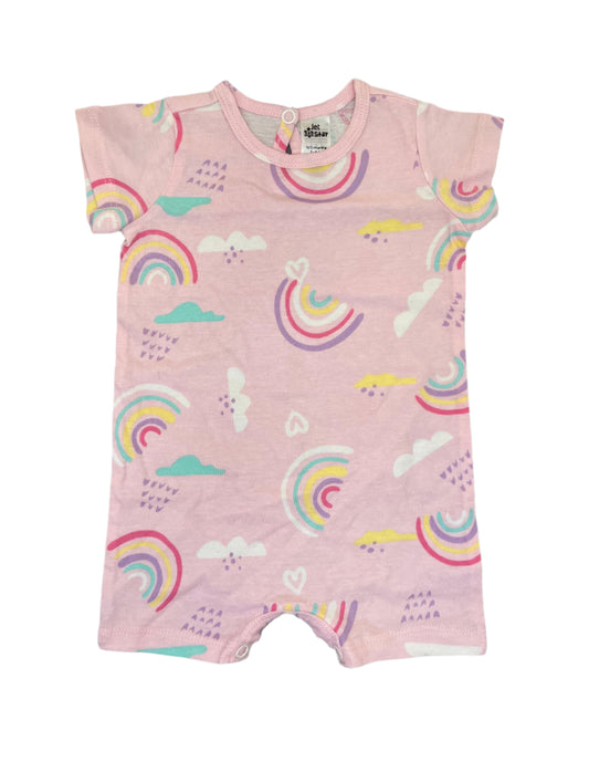 0-3M Rainbow romper - Jet