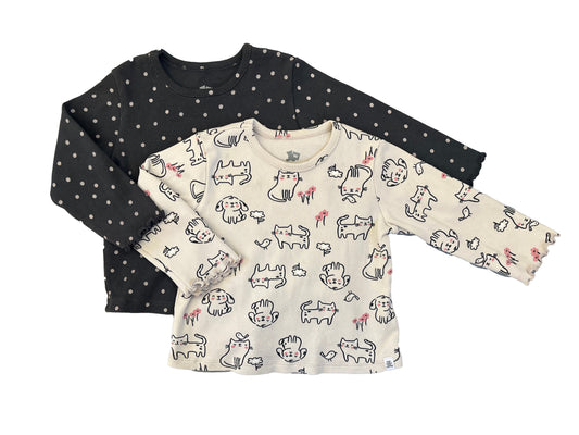 6-12M Long sleeve tee set - Woolworths