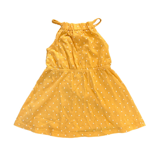 1-3M Yellow heart print dress - Woolworths