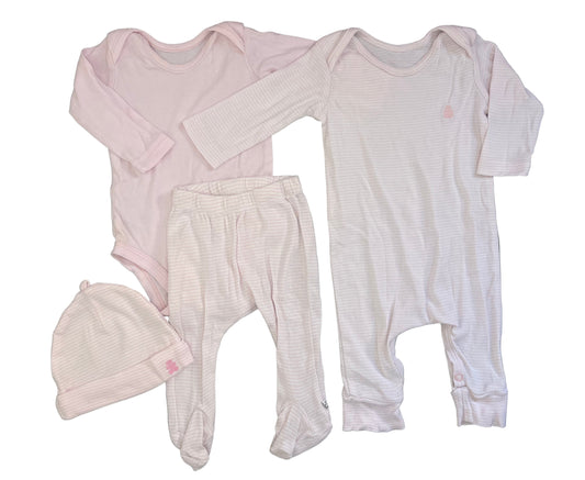 1-3M Light Pink Striped Set - Woolworths